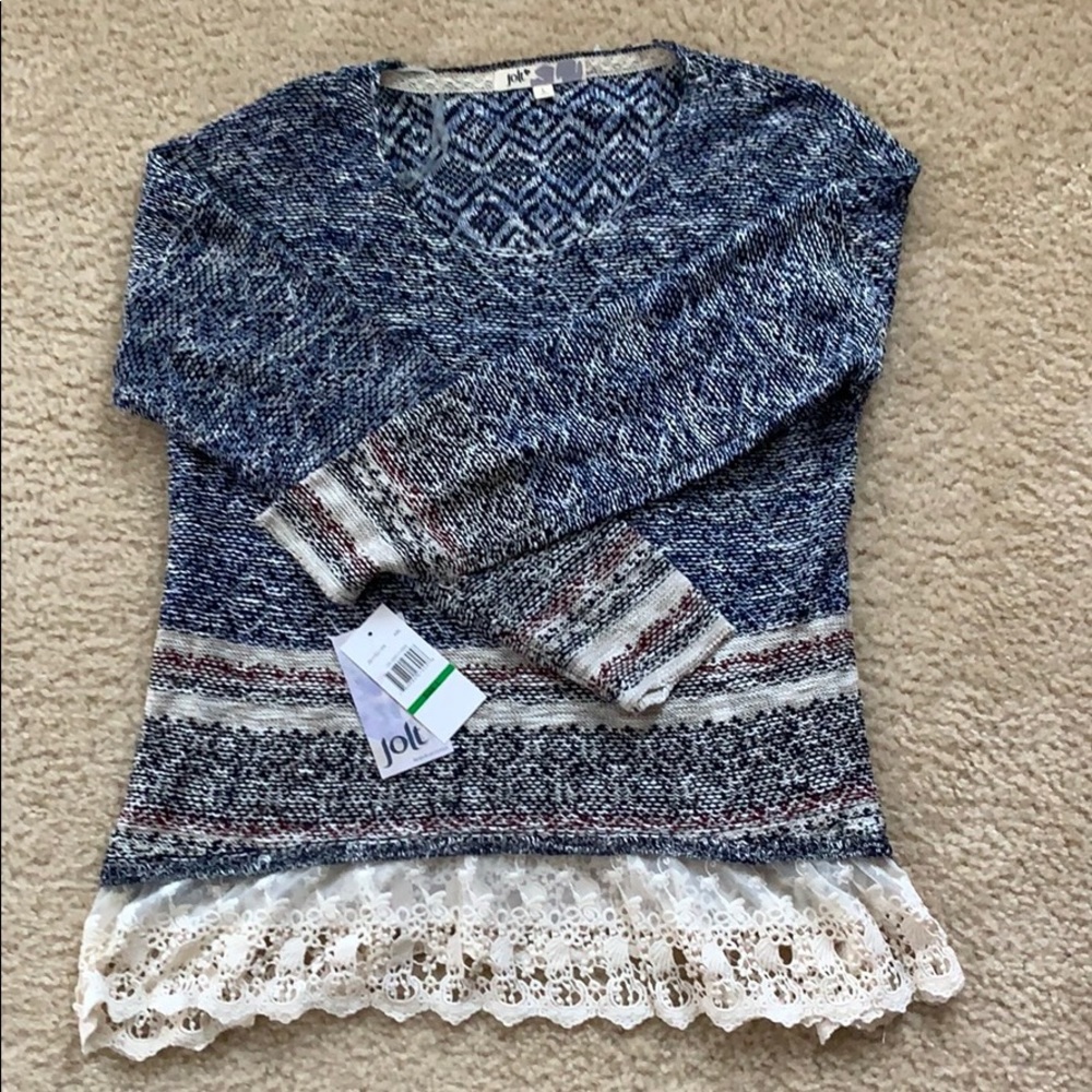 Jolt Lace Trim Sweater